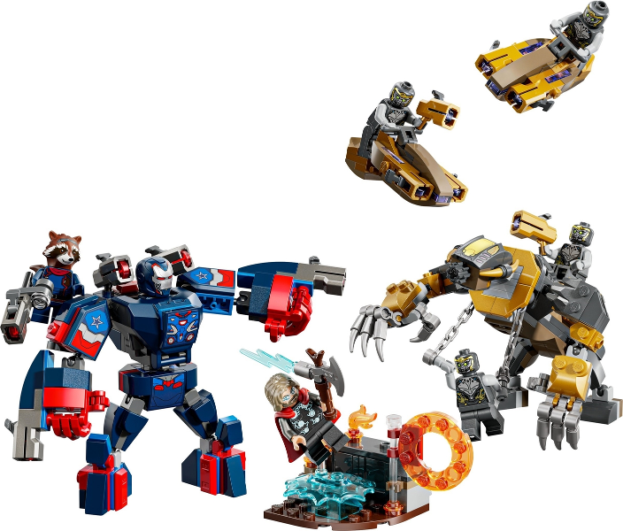 LEGO Set Avengers: Endgame Thor vs. Chitauri (76322-1) — set armado (referencia)
