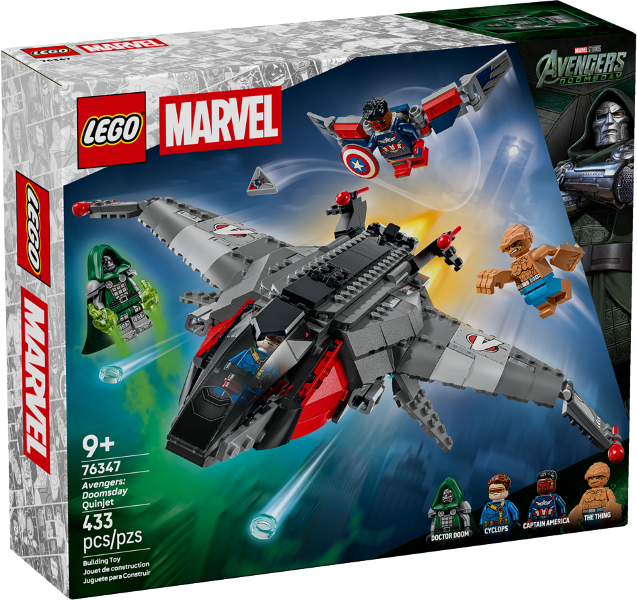 LEGO Set Avengers: Doomsday Quinjet (76347) — caja oficial