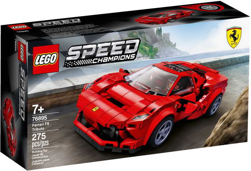 LEGO Set Ferrari F8 Tributo - Speed Champions — caja oficial