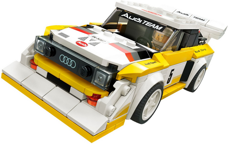 LEGO Set 1985 Audi Sport quattro S1 - Speed Champions — set armado