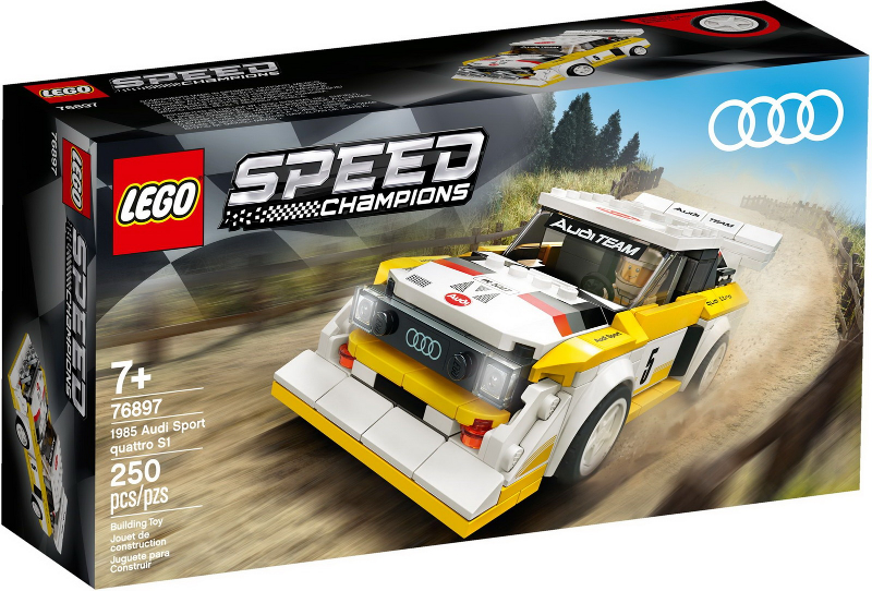LEGO Set 1985 Audi Sport quattro S1 - Speed Champions — caja oficial