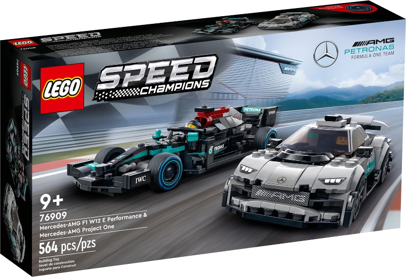 LEGO Set Mercedes-AMG F1 W12 E Performance & Mercedes-AMG Project One - Speed Champions — caja oficial