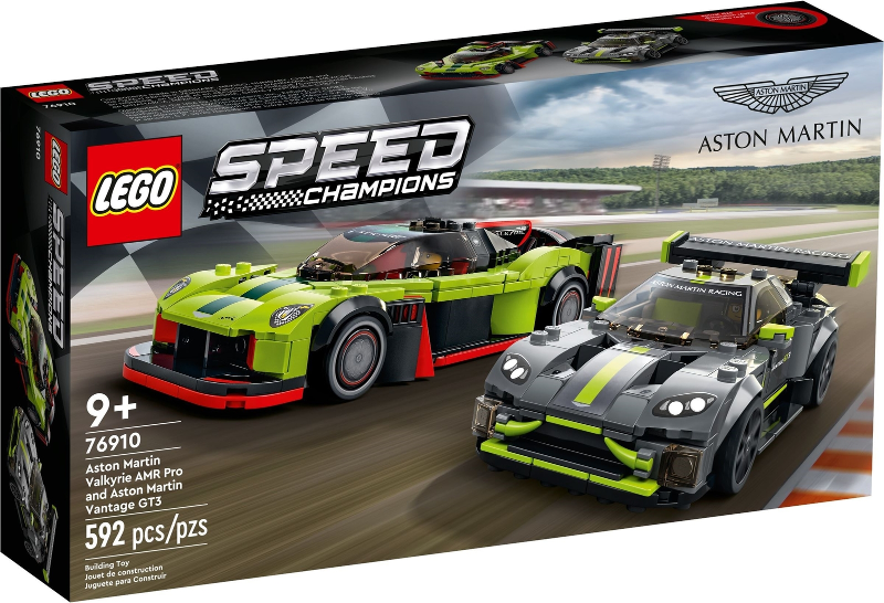 LEGO Set Aston Martin Valkyrie AMR Pro and Aston Martin Vantage GT3 - SPEED CHAMPIONS (76910-1) — caja oficial