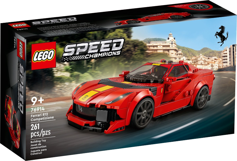 LEGO Set Ferrari 812 Competizione - Speed Champions — caja oficial