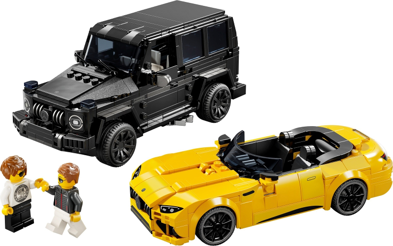 LEGO Set Mercedes-AMG G 63 & Mercedes-AMG SL 63 - Speed Champions — set armado