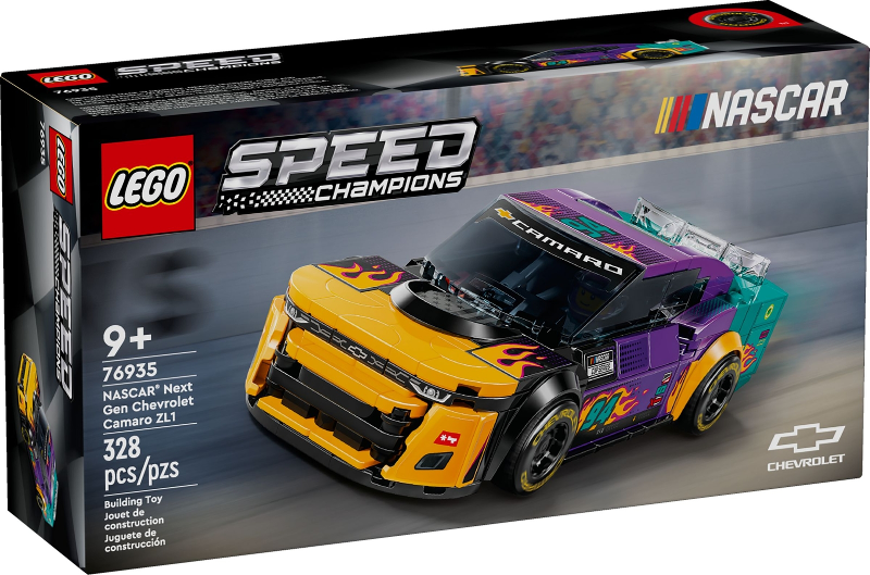 LEGO Set NASCAR Next Gen Chevrolet Camaro ZL1 - Speed Champions — caja oficial