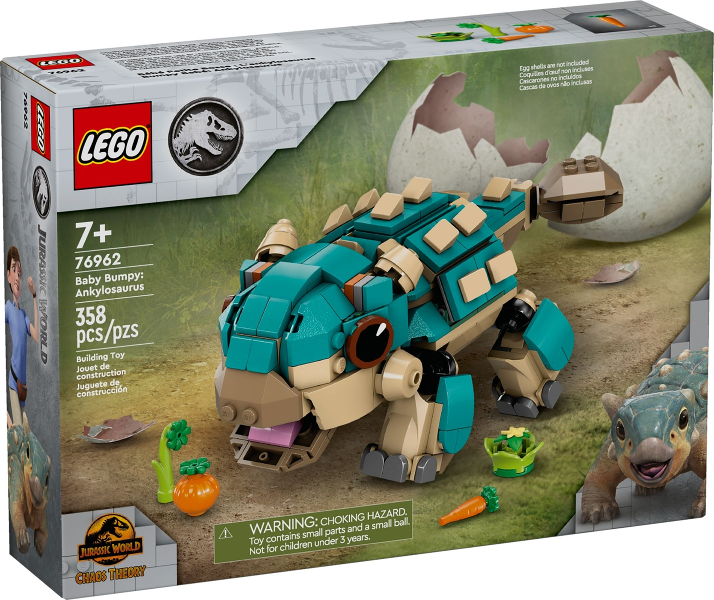 LEGO Set Baby Bumpy: Ankylosaurus - Jurassic World (76962) — caja oficial