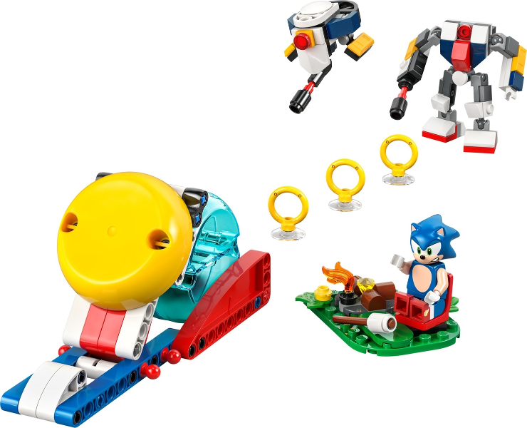 LEGO Set Sonic's Campfire Clash - Sonic the Hedgehog — set armado