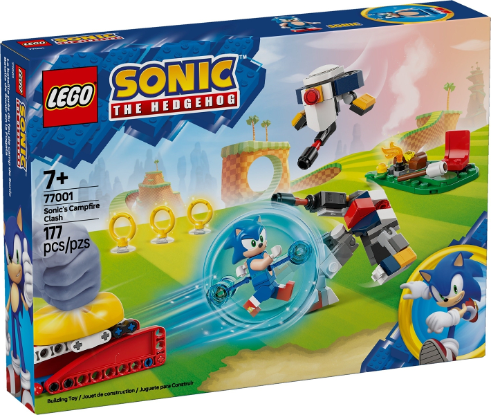LEGO Set Sonic's Campfire Clash - Sonic the Hedgehog — caja oficial