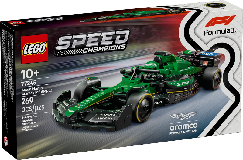 LEGO Set Aston Martin Aramco F1 AMR24 - Speed Champions — caja oficial