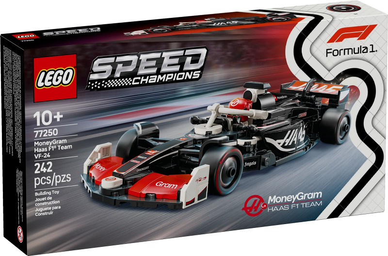 LEGO Set MoneyGram Haas F1 Team VF-24 - Speed Champions — caja oficial