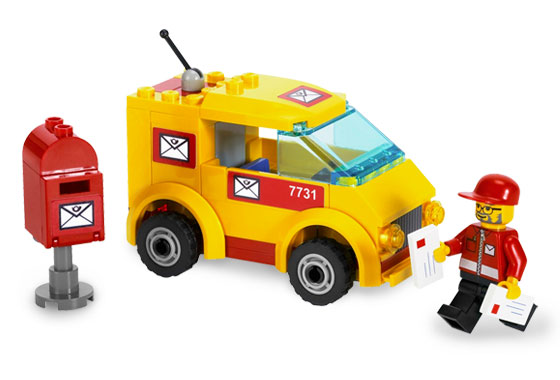 LEGO Set Mail Van - Town — set armado