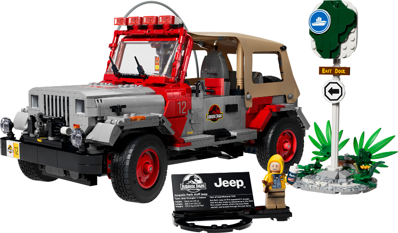 LEGO Set Jurassic Park Jeep Wrangler - Jurassic World (77984) — set armado