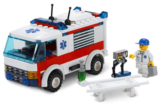 LEGO Set Ambulance - Town — set armado