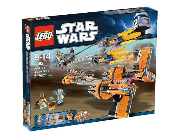 LEGO Set Anakin's & Sebulba's Podracers - Star Wars (7962) — caja oficial