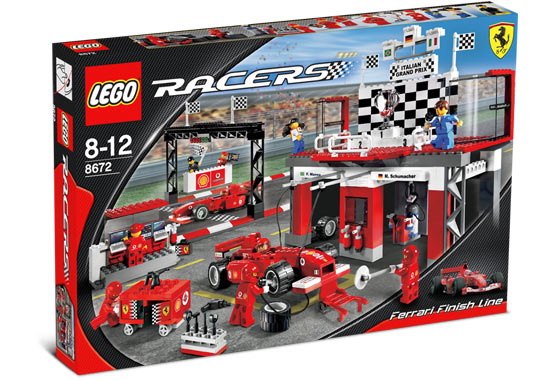 LEGO Set Ferrari Finish Line - Racers — caja oficial