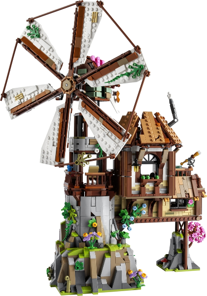 LEGO Set Mountain Windmill - BrickLink Designer Program (910003) — set armado