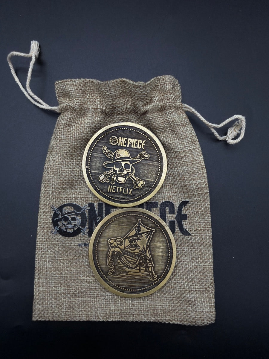 One piece moneda — frente