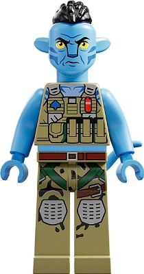 LEGO Minifigura RDA Quaritch - Na'vi - Avatar — imagen BrickLink