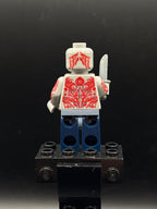 LEGO Minifigura Drax - Dark Blue Legs, Jet Pack - Marvel — espalda