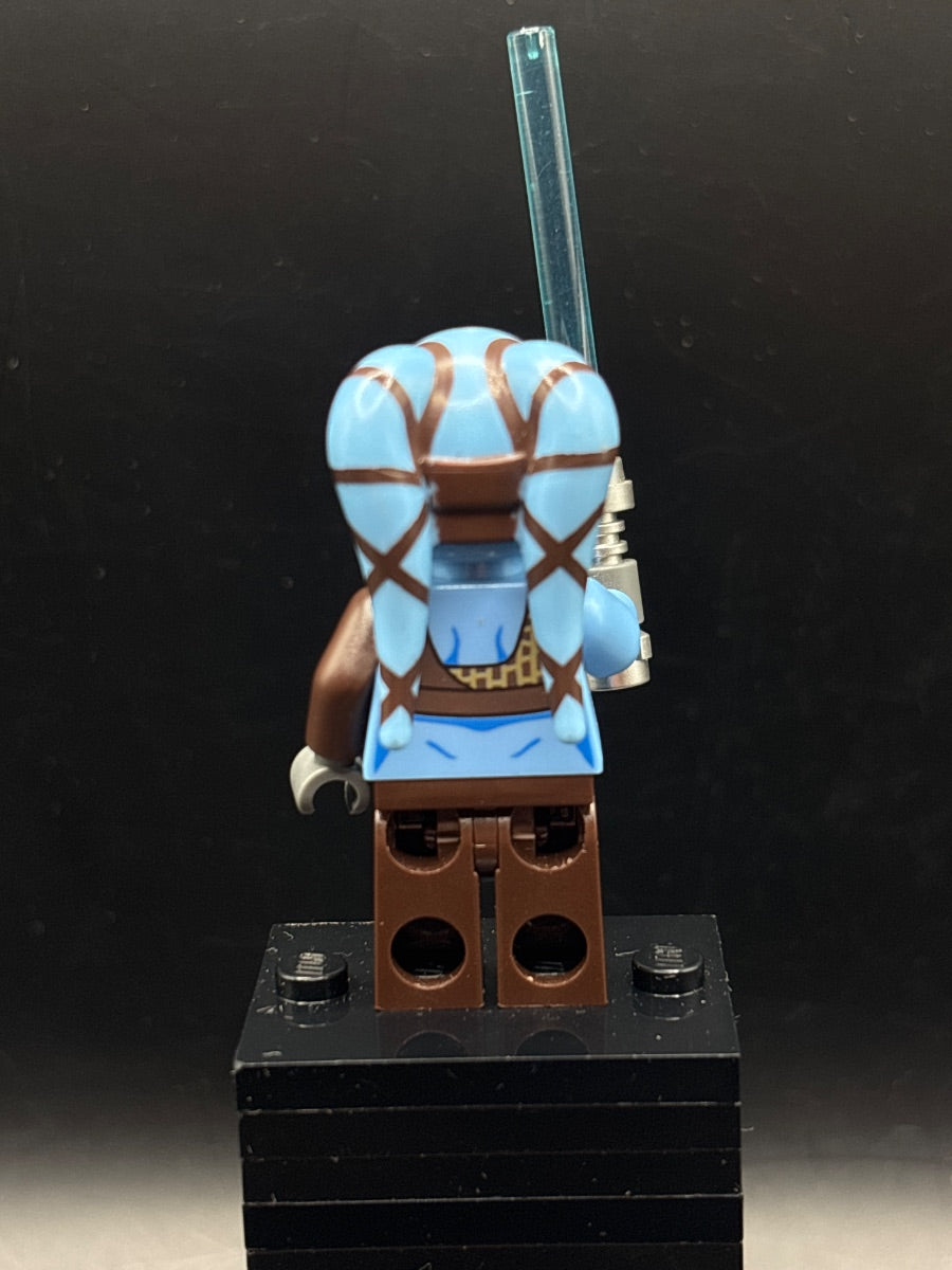 LEGO Minifigura Aayla Secura - Large Eyes - Star Wars — espalda
