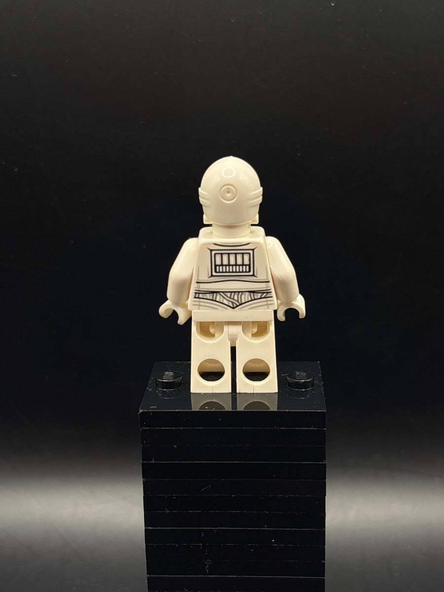 LEGO Minifigura K-3PO - Printed Legs, Bright Light Yellow Eyes - Star Wars — espalda