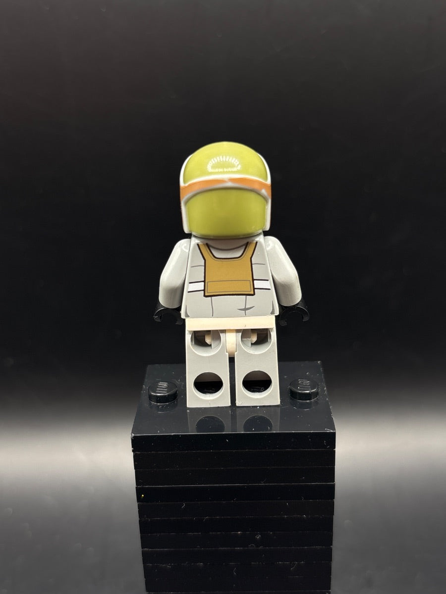 LEGO Minifigura Gray Squadron Pilot (Horton Salm) - Star Wars — espalda