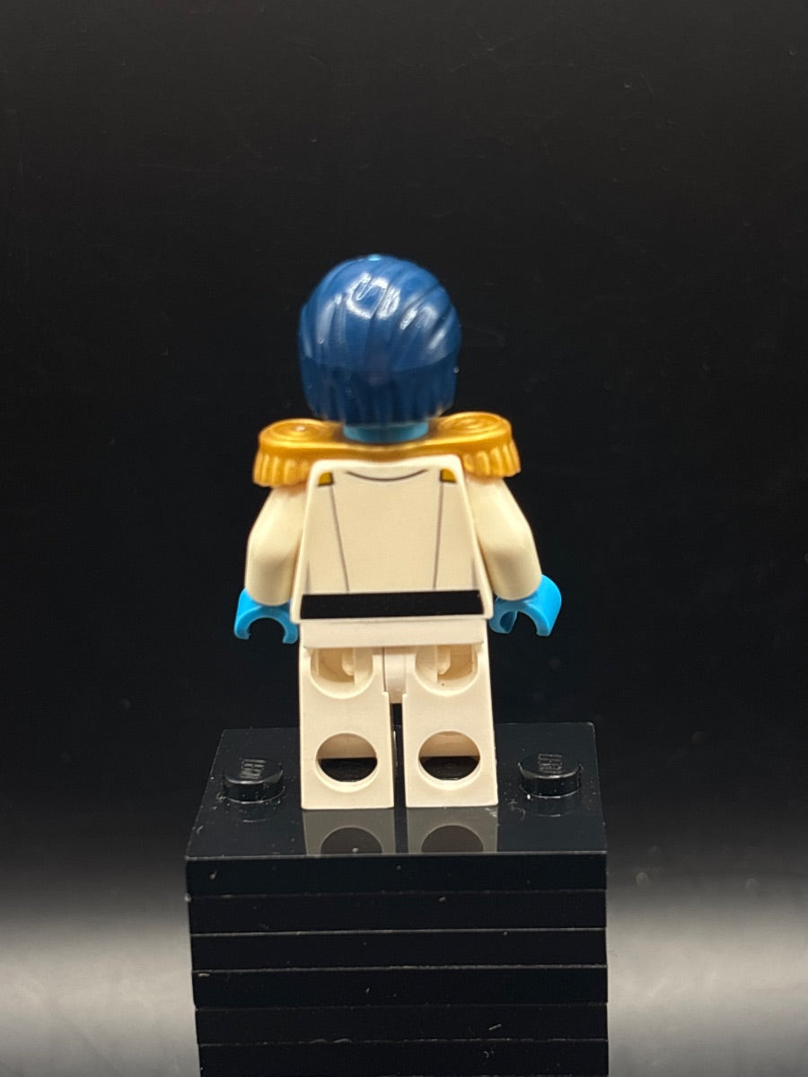 LEGO Minifigura Grand Admiral Thrawn - Dark Azure Skin - Star Wars — espalda