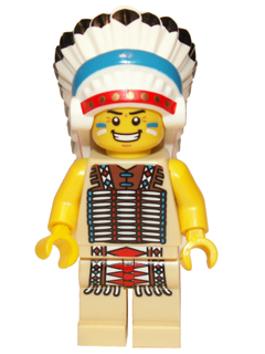 Tribal Chief, Series 3 (Minifigure Only without Stand and Accessories) - BrickLink - DagaBlocks
