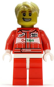 LEGO Minifigura Race Car Driver, Series 3 (Minifigure Only without Stand and Accessories) - Collectible Minifigures — imagen BrickLink