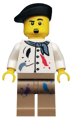 LEGO Minifigura Artist, Series 4 (Minifigure Only without Stand and Accessories) - Collectible Minifigures — imagen BrickLink