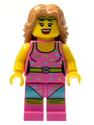 LEGO Minifigura Fitness Instructor, Series 5 (Minifigure Only without Stand and Accessories) - Collectible Minifigures — imagen BrickLink