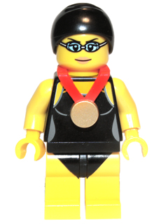 Swimming Champion, Series 7 (Minifigure Only without Stand and Accessories) - BrickLink - DagaBlocks