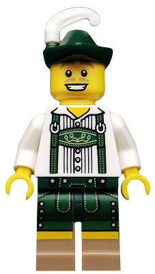 LEGO Minifigura Lederhosen Guy, Series 8 (Minifigure Only without Stand and Accessories) - Collectible Minifigures — imagen BrickLink