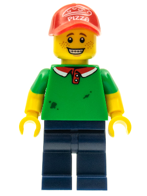 LEGO Minifigura Pizza Delivery Guy, Series 12 (Minifigure Only without Stand and Accessories) - Collectible Minifigures — imagen BrickLink