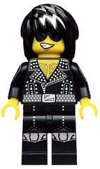 LEGO Minifigura Rock Star - Collectible Minifigures Series 12 — imagen BrickLink