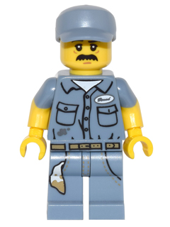 Janitor, Series 15 (Minifigure Only without Stand and Accessories) - BrickLink - DagaBlocks