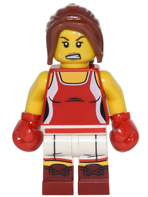 LEGO Minifigura Kickboxer, Series 16 (Minifigure Only without Stand and Accessories) - Collectible Minifigures — imagen BrickLink