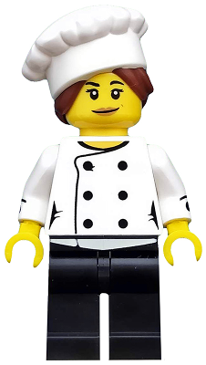 LEGO Minifigura Gourmet Chef, Series 17 (Minifigure Only without Stand and Accessories) - Collectible Minifigures — imagen BrickLink