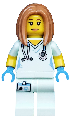 LEGO Minifigura Veterinarian, Series 17 (Minifigure Only without Stand and Accessories) - Collectible Minifigures — imagen BrickLink