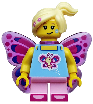 LEGO Minifigura Butterfly Girl, Series 17 (Minifigure Only without Stand and Accessories) - Collectible Minifigures — imagen BrickLink