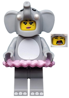 LEGO Minifigura Elephant Girl, Series 18 (Minifigure Only without Stand and Accessories) - Collectible Minifigures — imagen BrickLink