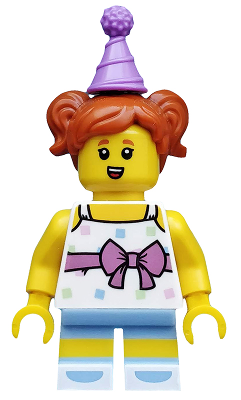 LEGO Minifigura Birthday Party Girl, Series 18 (Minifigure Only without Stand and Accessories) - Collectible Minifigures — imagen BrickLink