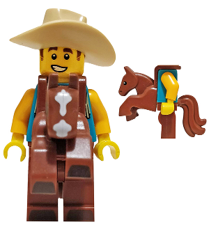 LEGO Minifigura Cowboy Costume Guy, Series 18 (Minifigure Only without Stand and Accessories) - Collectible Minifigures — imagen BrickLink