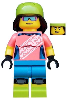 LEGO Minifigura Mountain Biker, Series 19 (Minifigure Only without Stand and Accessories) - Collectible Minifigures — imagen BrickLink