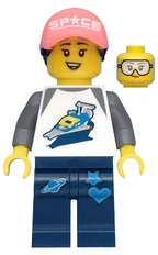 LEGO Minifigura Space Fan, Series 20 (Minifigure Only without Stand and Accessories) - Collectible Minifigures — imagen BrickLink