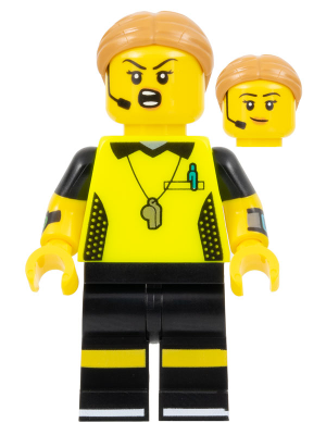 LEGO Minifigura Football Referee, Series 24 (Minifigure Only without Stand and Accessories) - Collectible Minifigures — imagen BrickLink