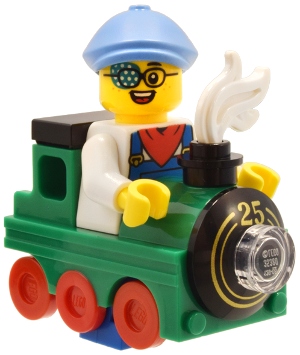 LEGO Minifigura Train Kid, Series 25 (Minifigure Only without Stand and Accessories) - Collectible Minifigures — imagen BrickLink