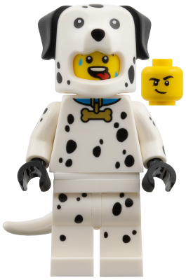 LEGO Minifigura Dalmatian Costume Fan, Series 28 - Collectible Minifigures — imagen BrickLink