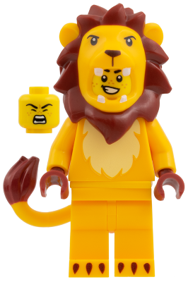 LEGO Minifigura Lion Costume Fan - Collectible Minifigures — imagen BrickLink